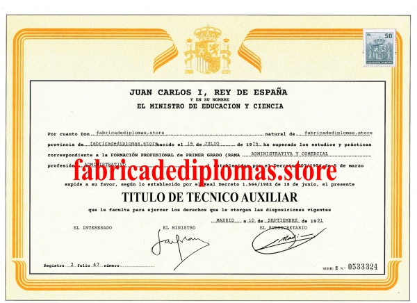 comprar título de formación profesional