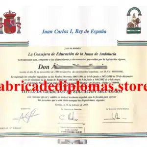 venta Título ESO en Andalucía, venta de Graduado Escolar